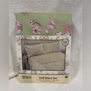 WICKED Full Sheet Set - Green and Pink